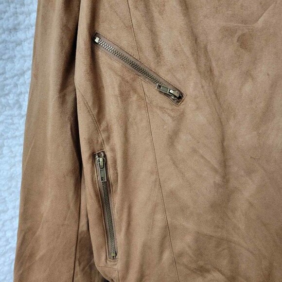 Rue21 Jacket Womens XL Brown Biker with Tassels Full‎ zipper Pockets New Tags - Picture 3 of 8